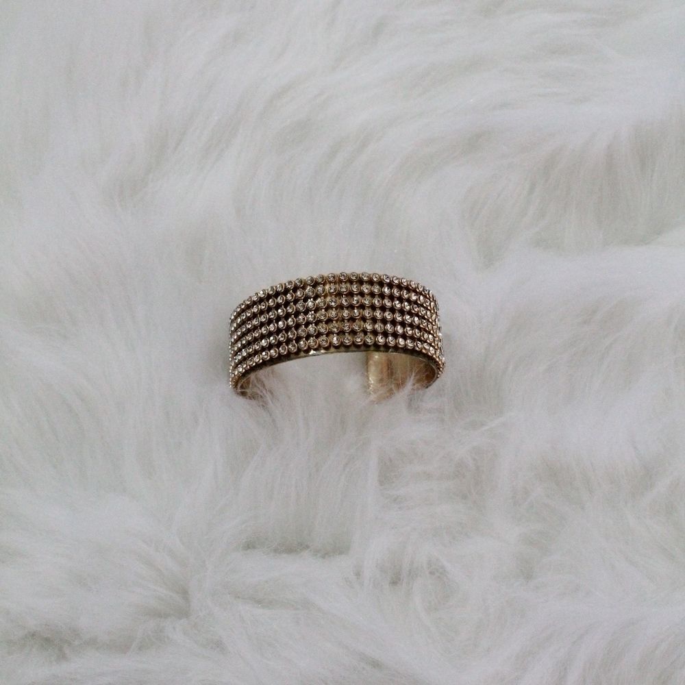 2 Left!!! Gold Multi Stone Layer Cuff Bracelet